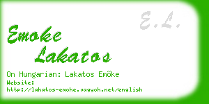 emoke lakatos business card